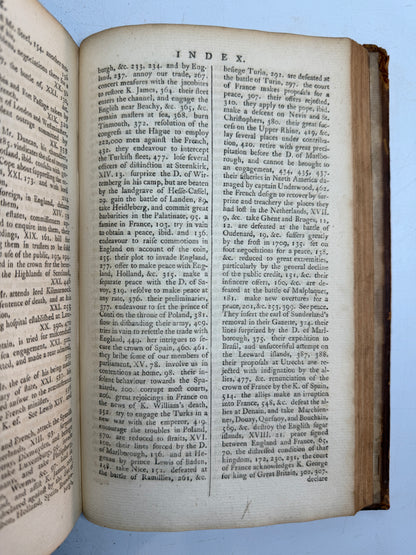 Rapin's History of England 1757 in Contemporary Bindings, 21 Volumes, Tindal Edition