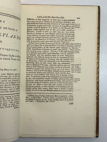 The Itinerary of John Leland the Antiquary 1769-1770