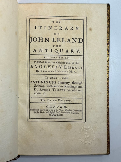 The Itinerary of John Leland the Antiquary 1769-1770