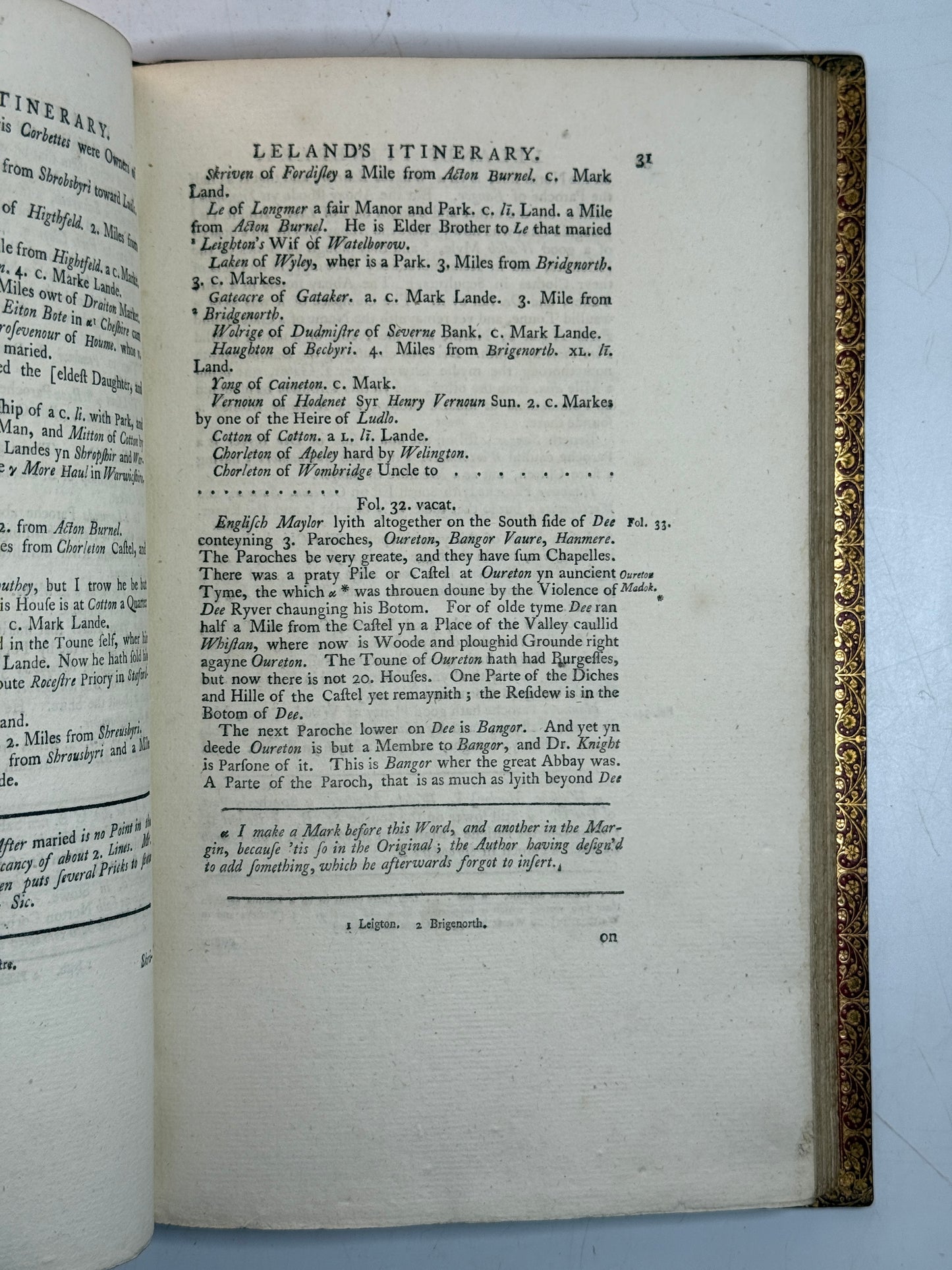 The Itinerary of John Leland the Antiquary 1769-1770