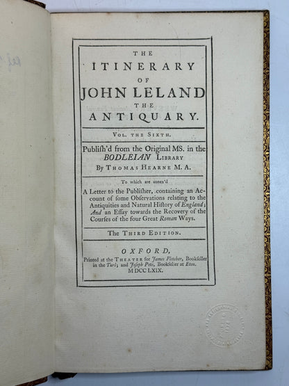 The Itinerary of John Leland the Antiquary 1769-1770