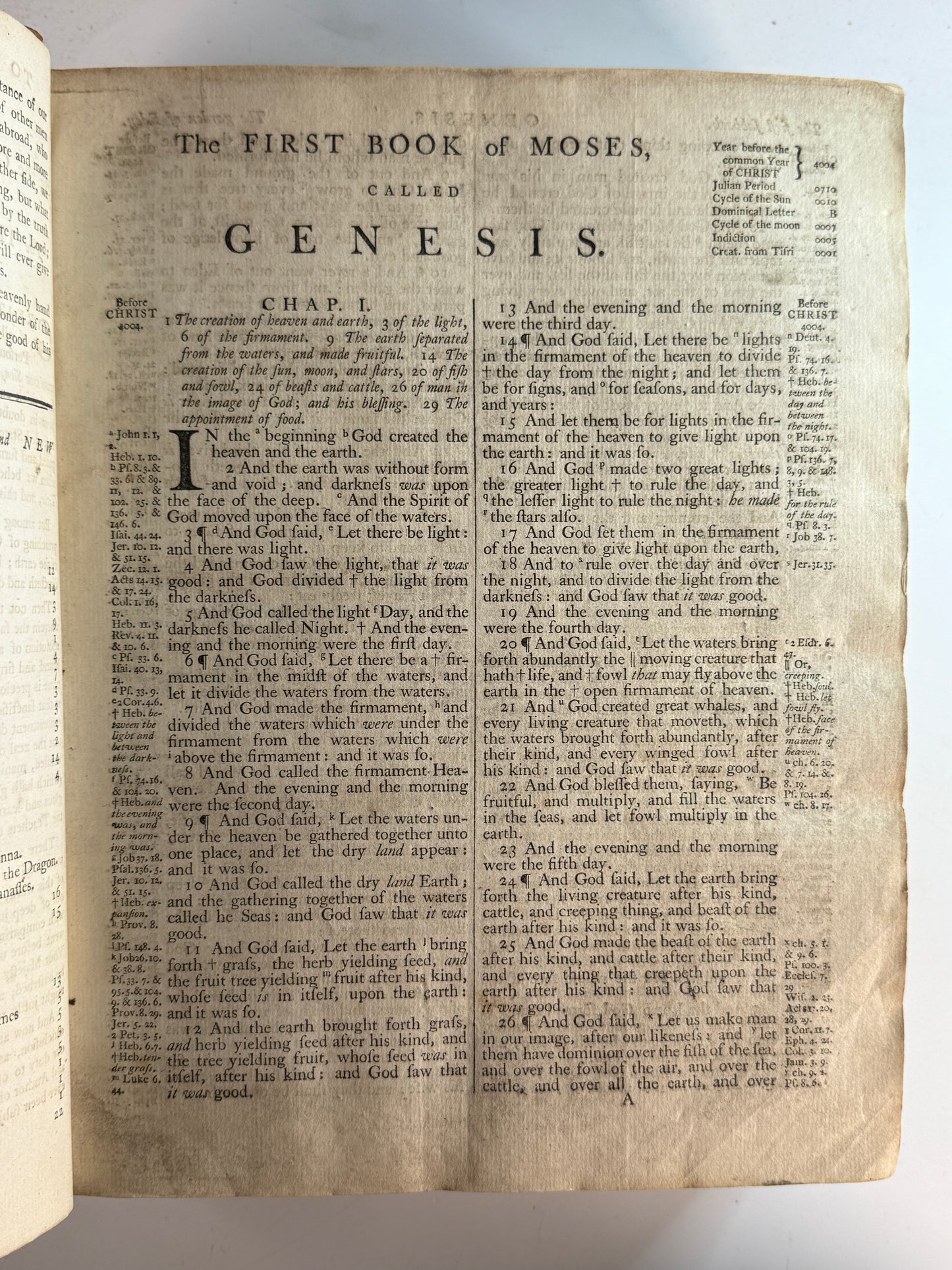 Antique King James Bible 1786 Clarendon Press Oxford Edition