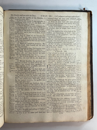 Antique King James Bible 1786 Clarendon Press Oxford Edition