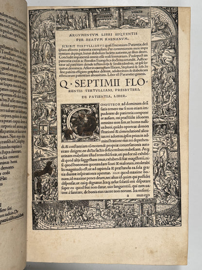 The Editio Princeps of Tertullian's Works 1521: The Important St. Maur Copy