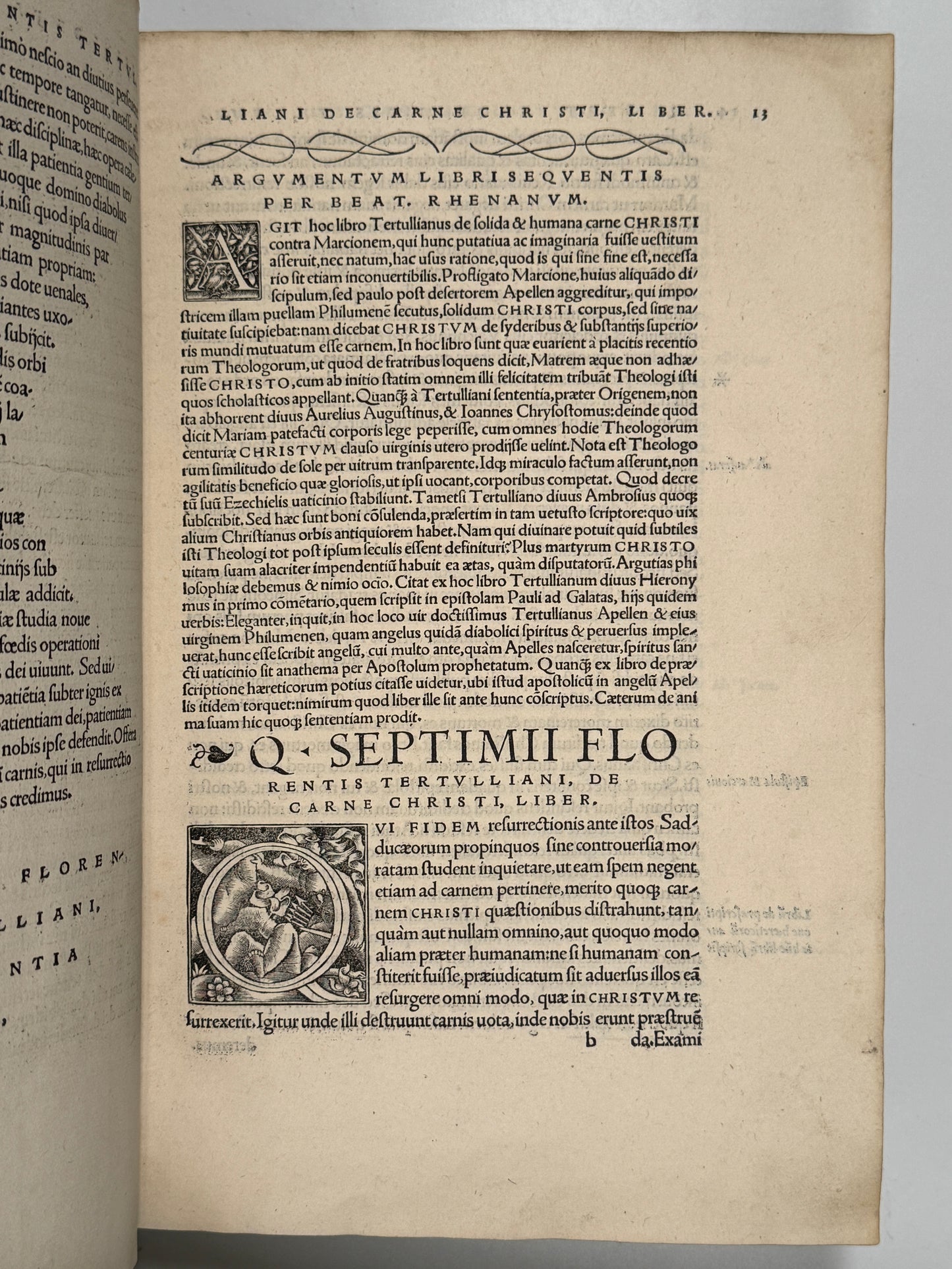 The Editio Princeps of Tertullian's Works 1521: The Important St. Maur Copy