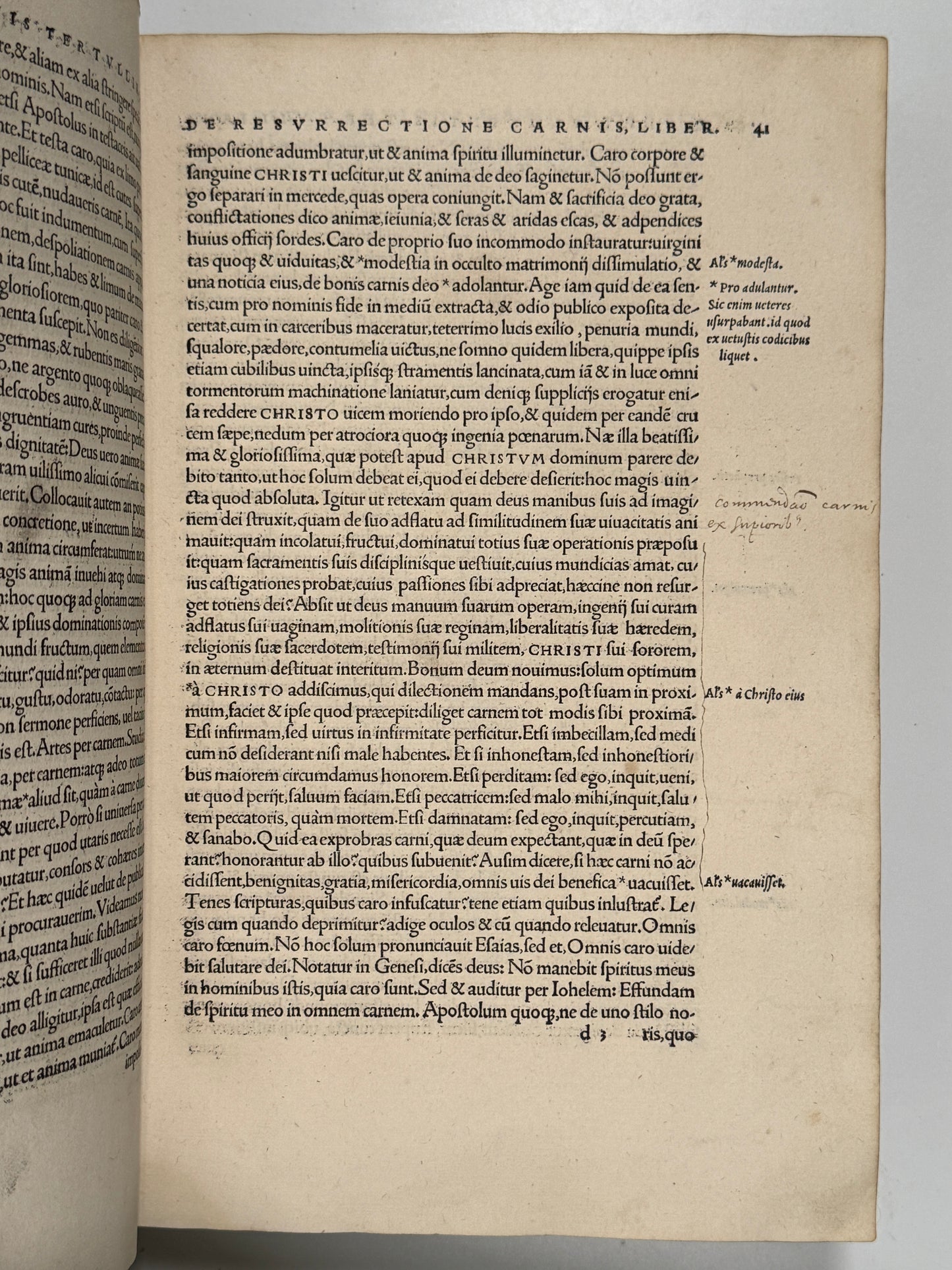 The Editio Princeps of Tertullian's Works 1521: The Important St. Maur Copy