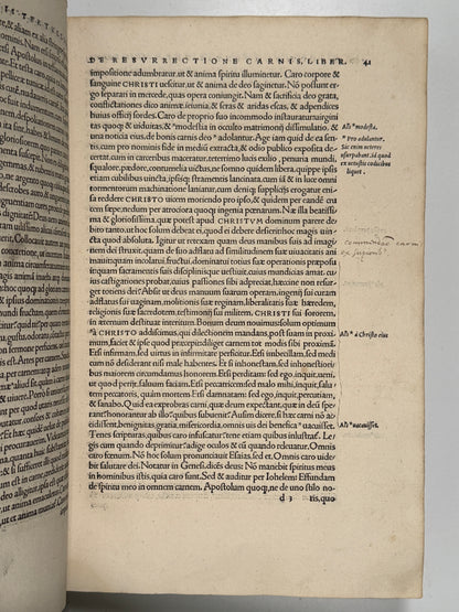 The Editio Princeps of Tertullian's Works 1521: The Important St. Maur Copy