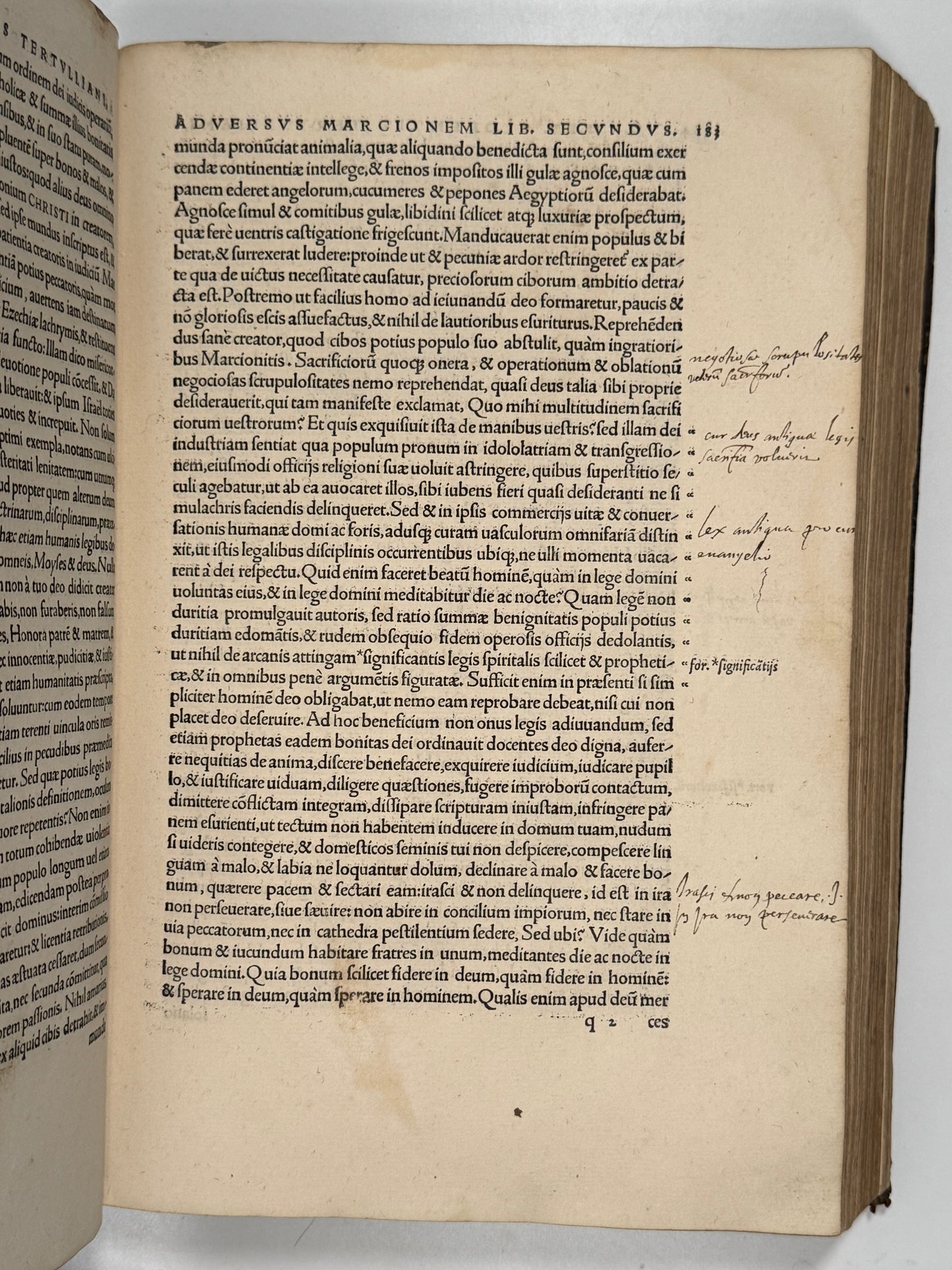 The Editio Princeps of Tertullian's Works 1521: The Important St. Maur Copy