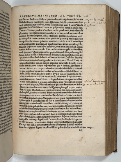 The Editio Princeps of Tertullian's Works 1521: The Important St. Maur Copy