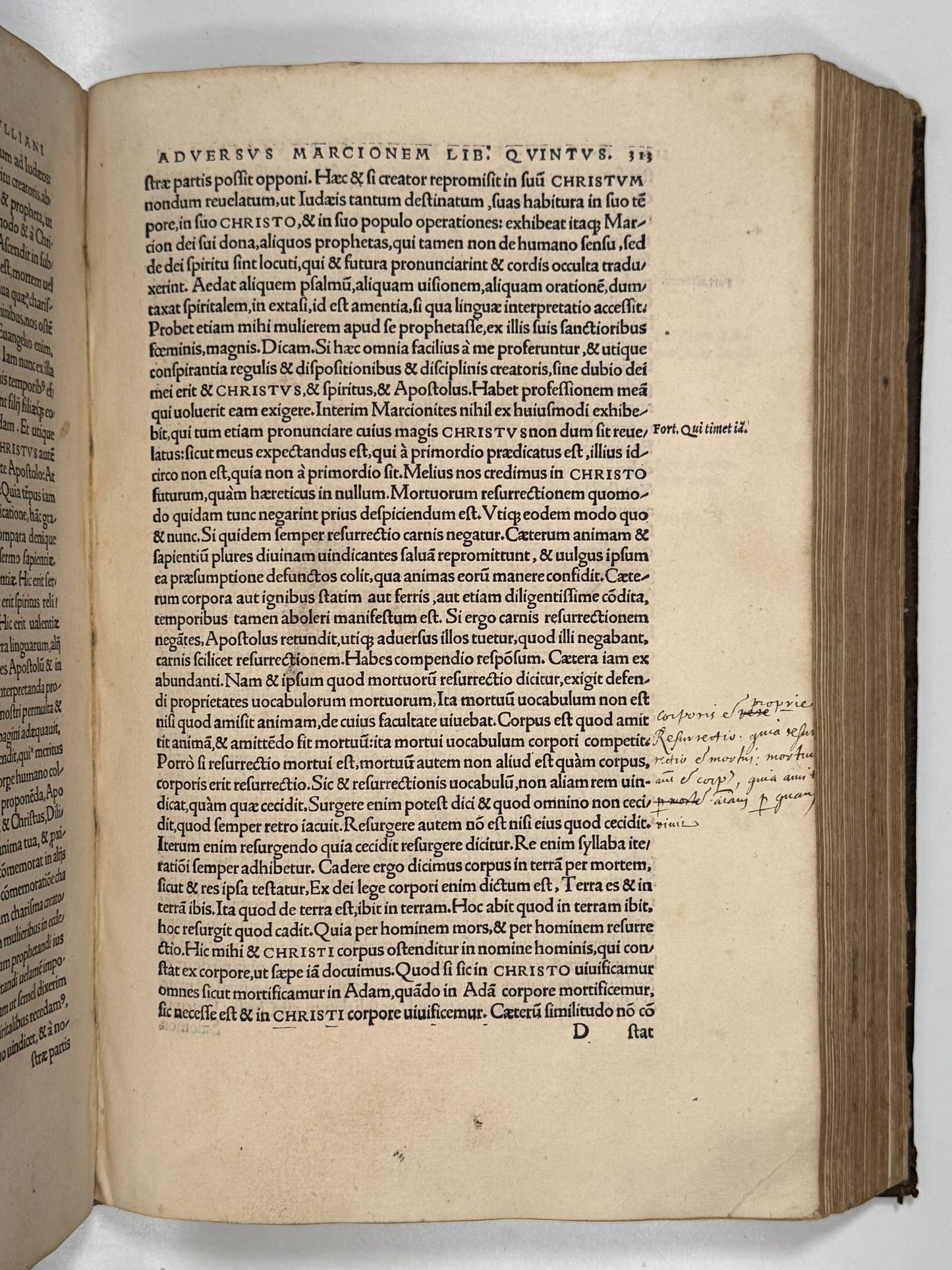 The Editio Princeps of Tertullian's Works 1521: The Important St. Maur Copy
