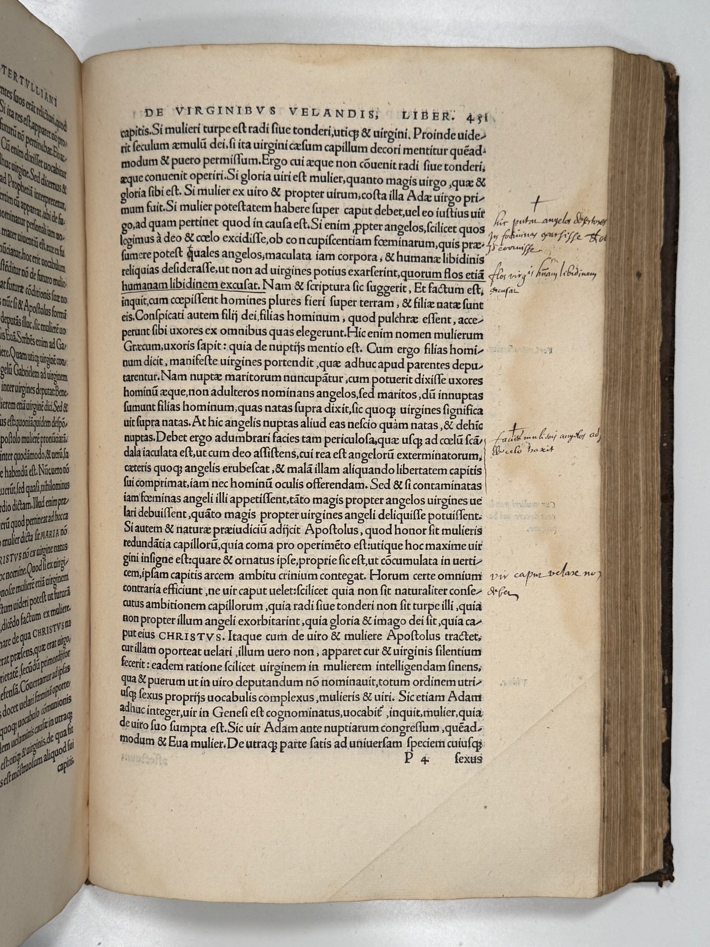 The Editio Princeps of Tertullian's Works 1521: The Important St. Maur Copy