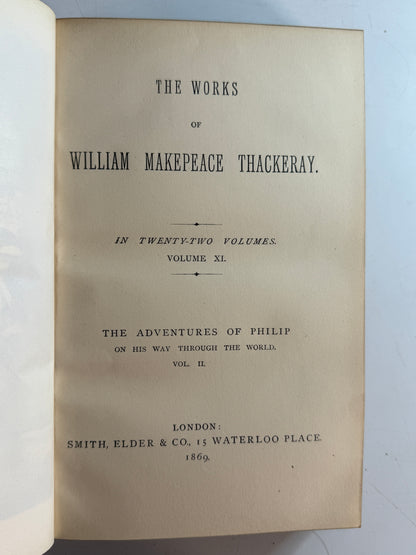 The Works of W.M Thackeray 1869 First Collected Edition