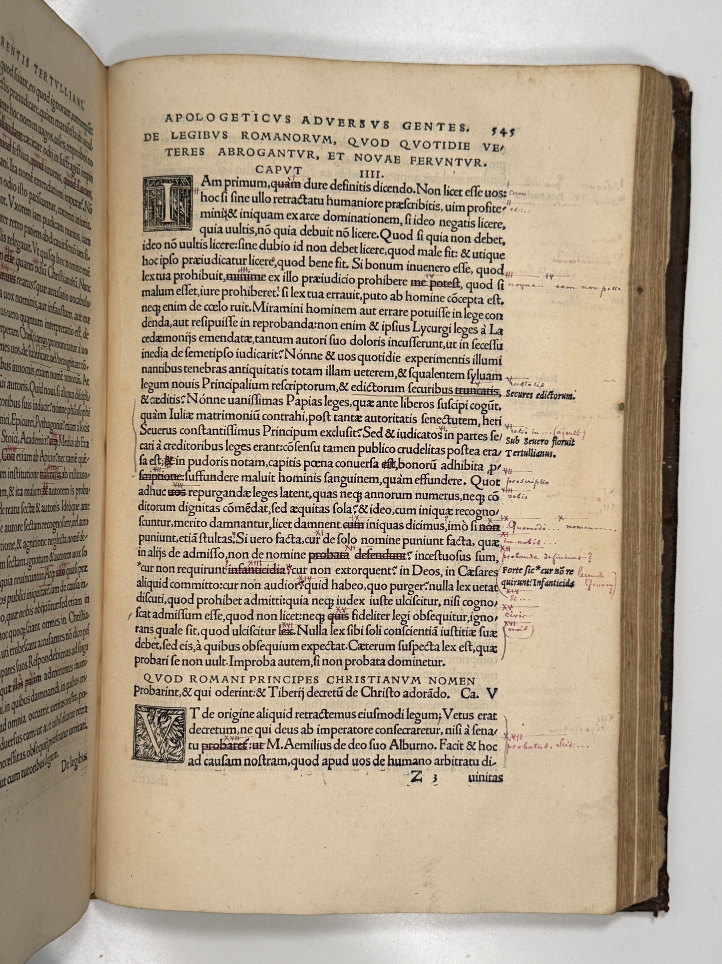 The Editio Princeps of Tertullian's Works 1521: The Important St. Maur Copy
