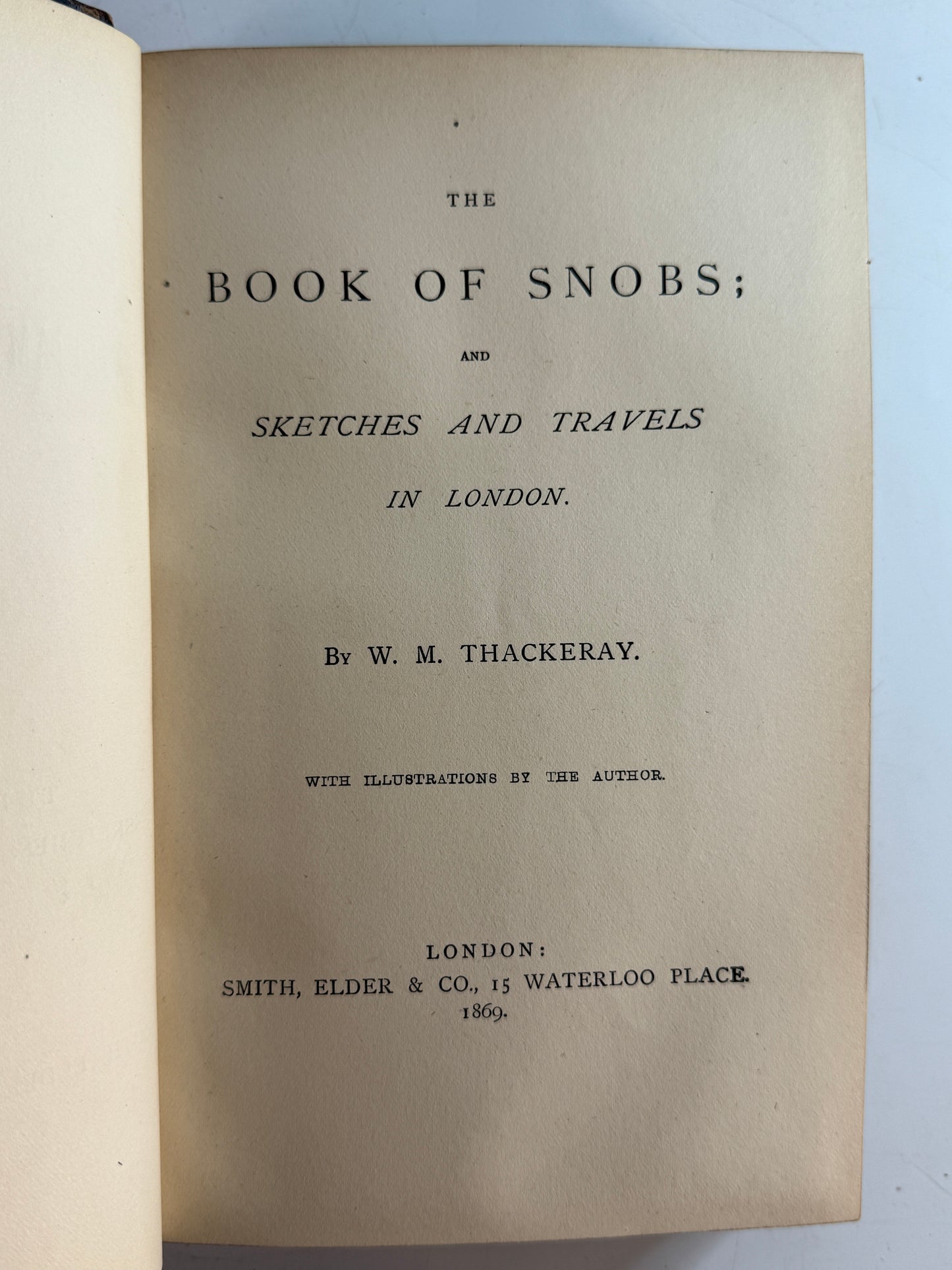 The Works of W.M Thackeray 1869 First Collected Edition