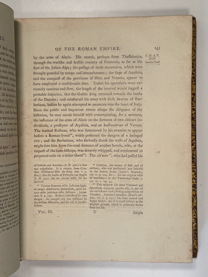 First Edition: The Decline and Fall of the Roman Empire by Edward Gibbon