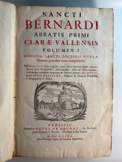 The Works of St Bernard of Clairvaux 1690