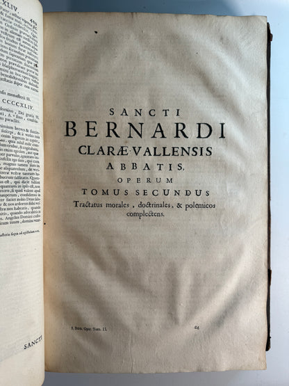 The Works of St Bernard of Clairvaux 1690