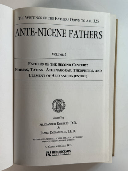 The Early Church Fathers by Philip Schaff Ante-Nicene to Post-Nicene History