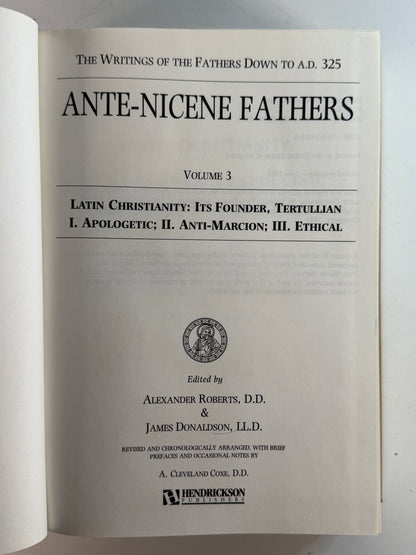The Early Church Fathers by Philip Schaff Ante-Nicene to Post-Nicene History