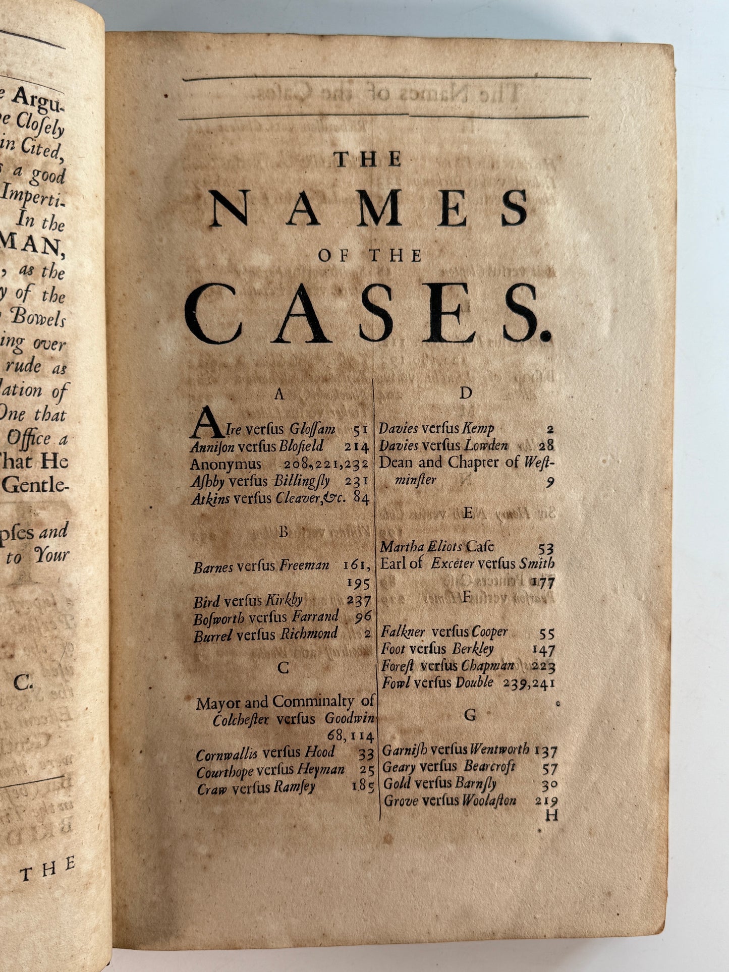 Charles II Reports of Several Special Cases 1687