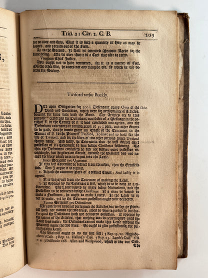 Charles II Reports of Several Special Cases 1687