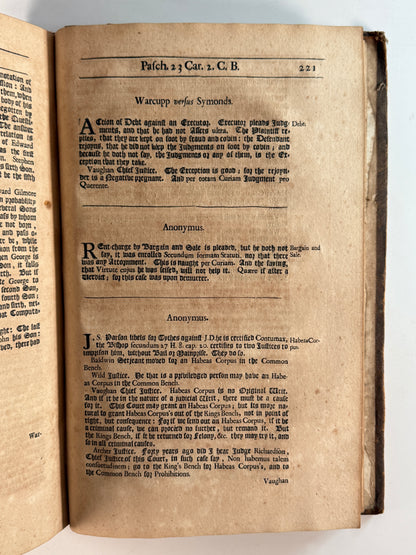 Charles II Reports of Several Special Cases 1687