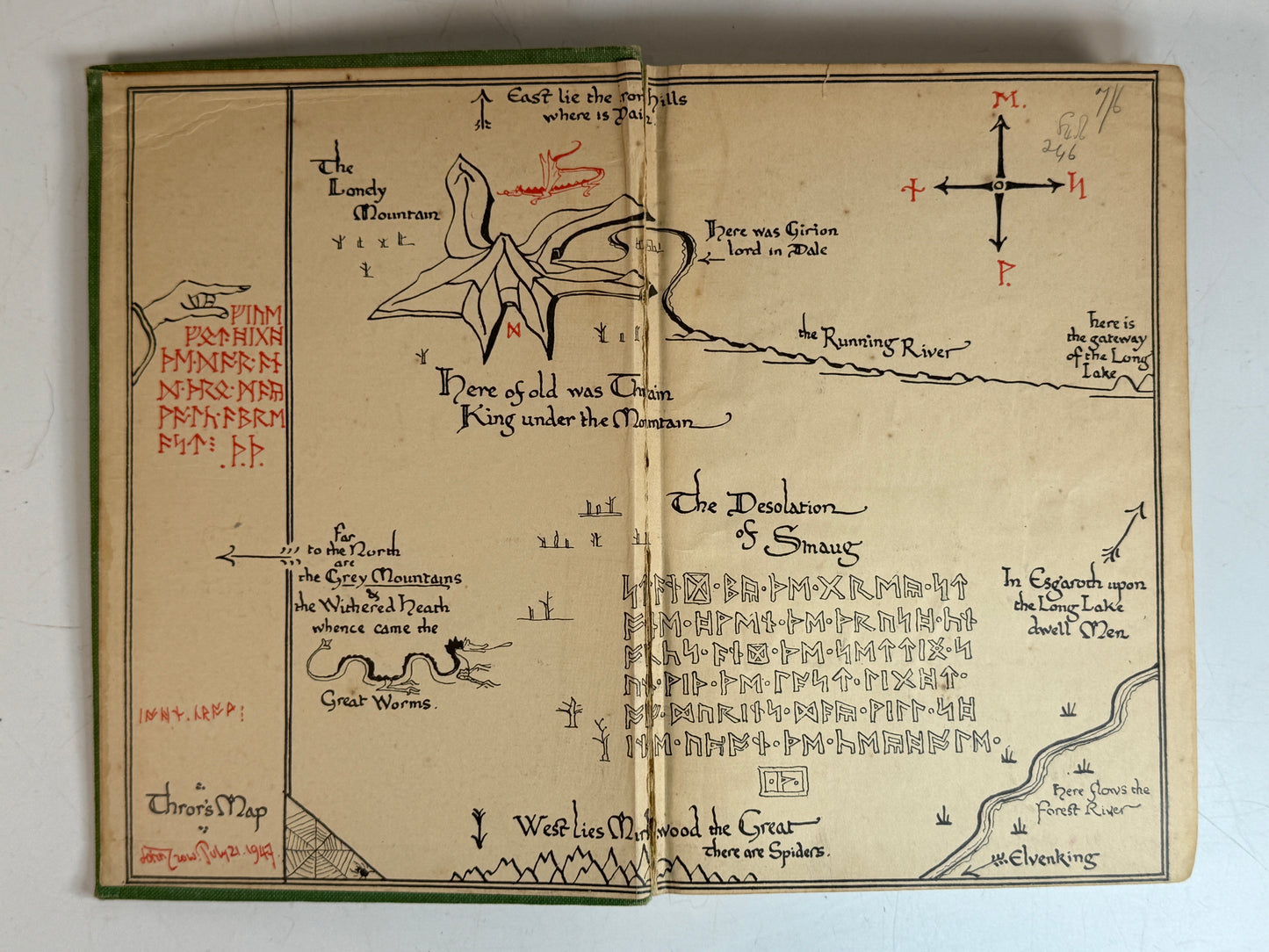 The Hobbit by J.R.R. Tolkien 1942 First Edition Third Impression