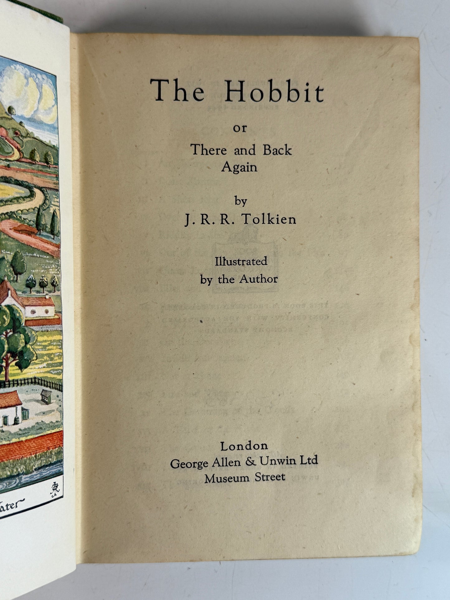 The Hobbit by J.R.R. Tolkien 1942 First Edition Third Impression
