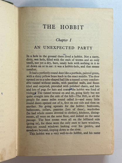 The Hobbit by J.R.R. Tolkien 1942 First Edition Third Impression