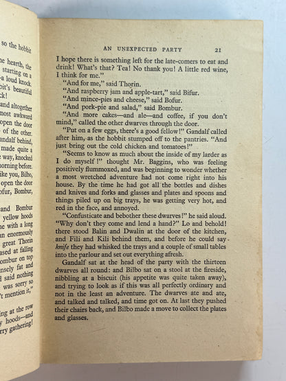 The Hobbit by J.R.R. Tolkien 1942 First Edition Third Impression