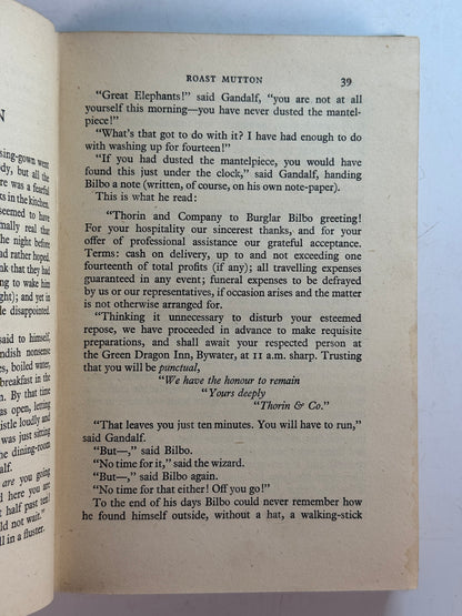 The Hobbit by J.R.R. Tolkien 1942 First Edition Third Impression