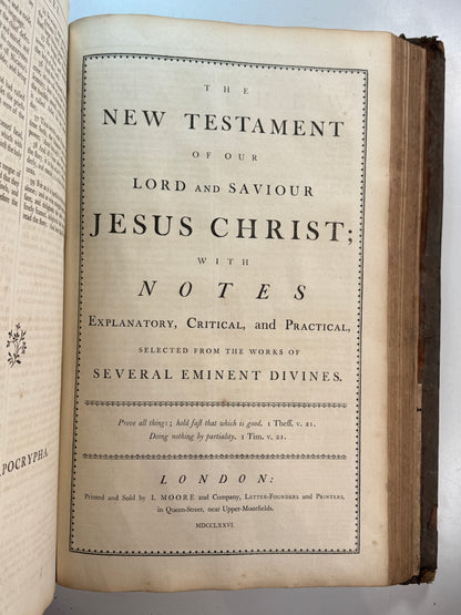 Antique King James Bible 1774
