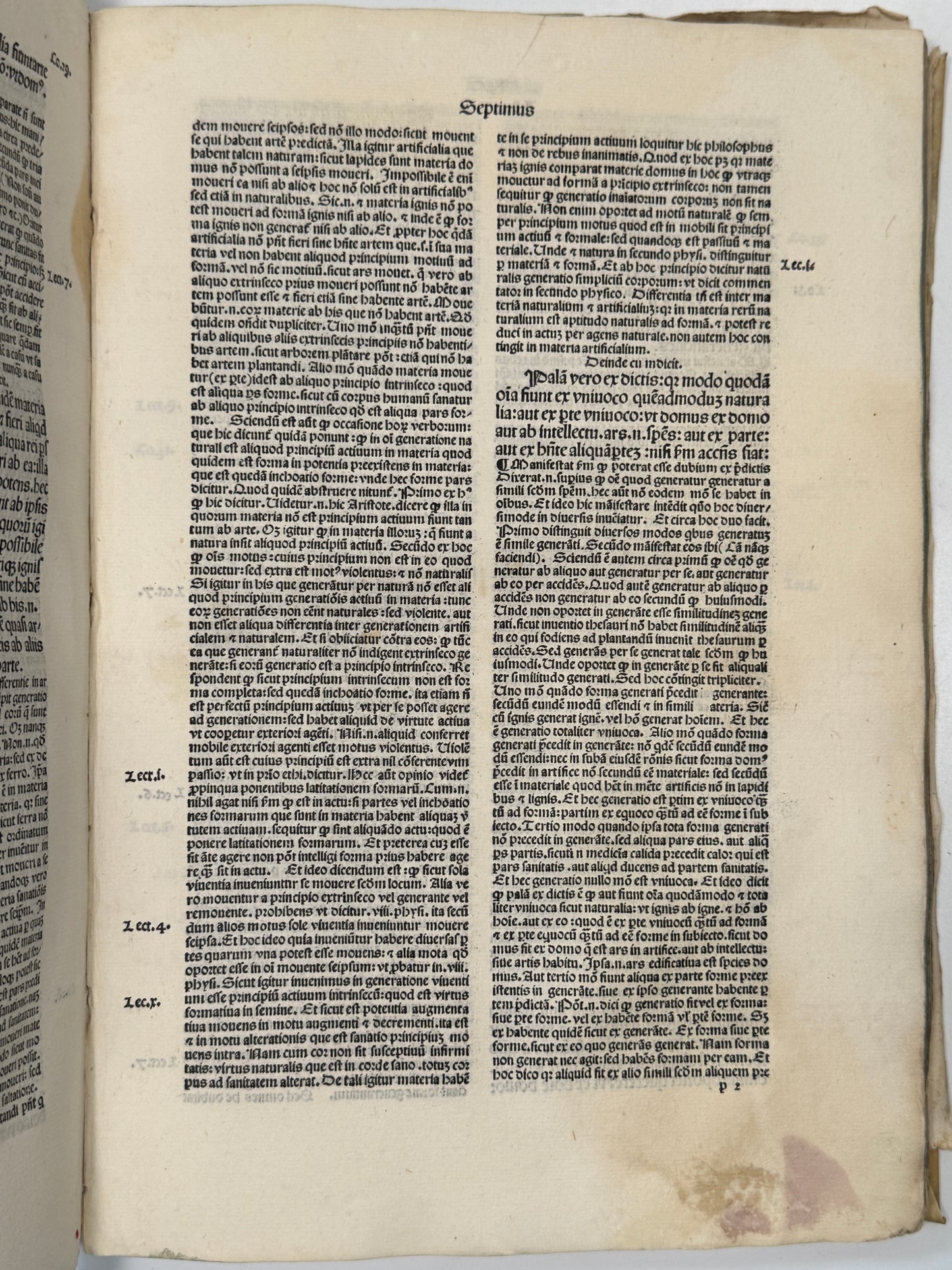 St. Thomas Aquinas' Commentary on Aristotle's Metaphysics 1493 Incunable