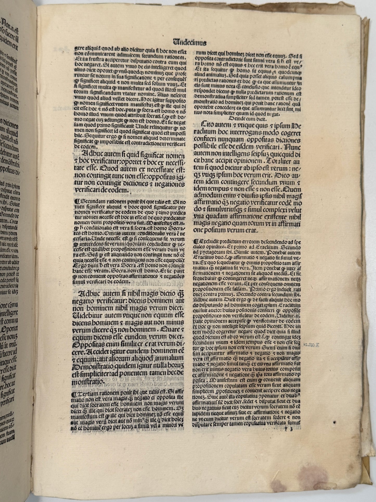 St. Thomas Aquinas' Commentary on Aristotle's Metaphysics 1493 Incunable