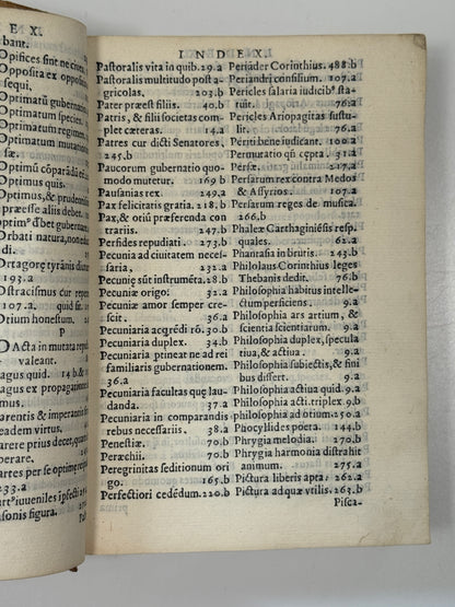 Acciaioli's Commentary on Aristotle's Politics 1566