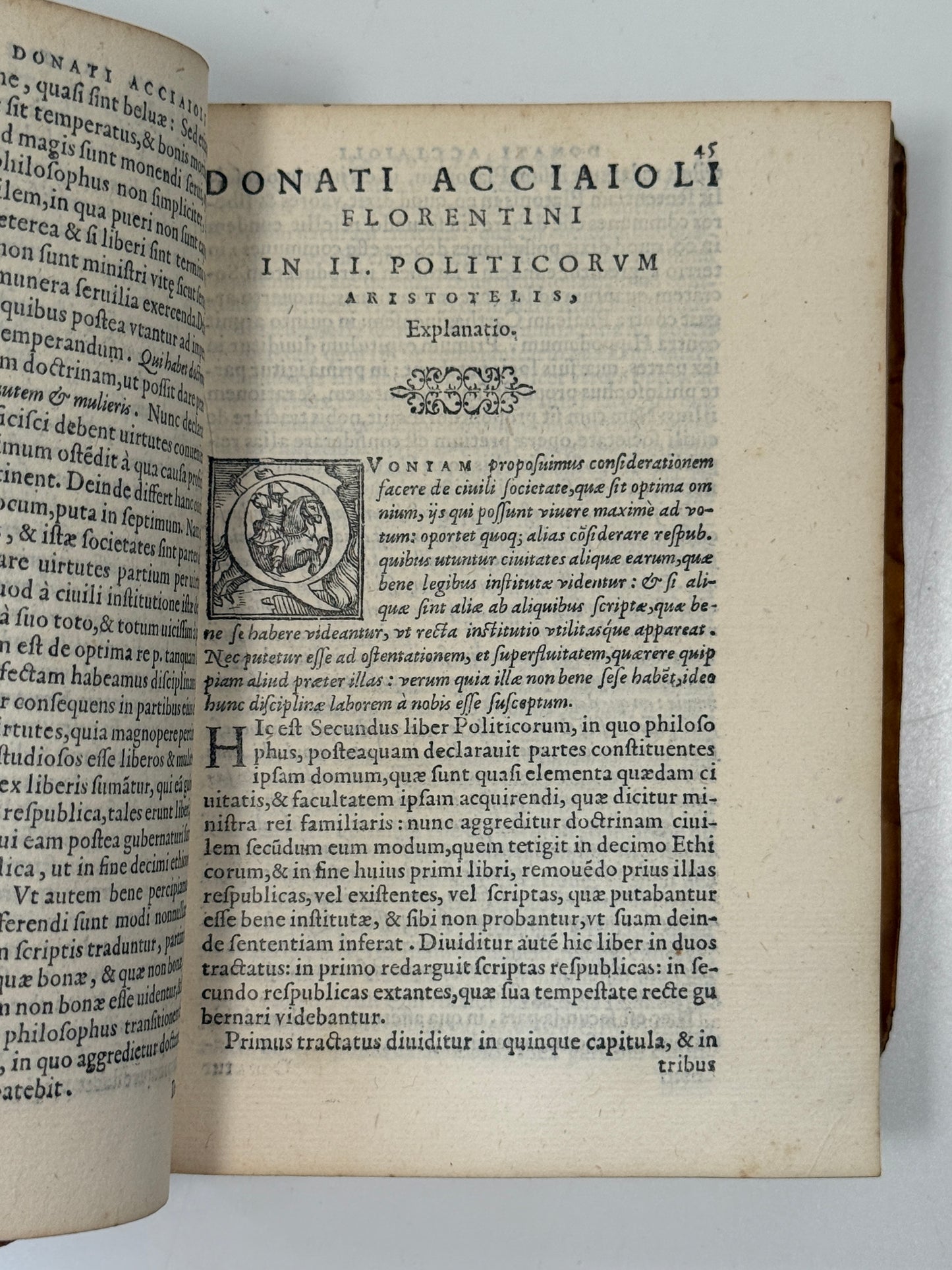 Acciaioli's Commentary on Aristotle's Politics 1566