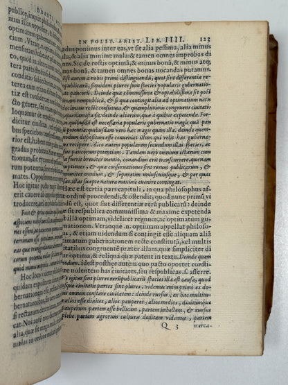 Acciaioli's Commentary on Aristotle's Politics 1566