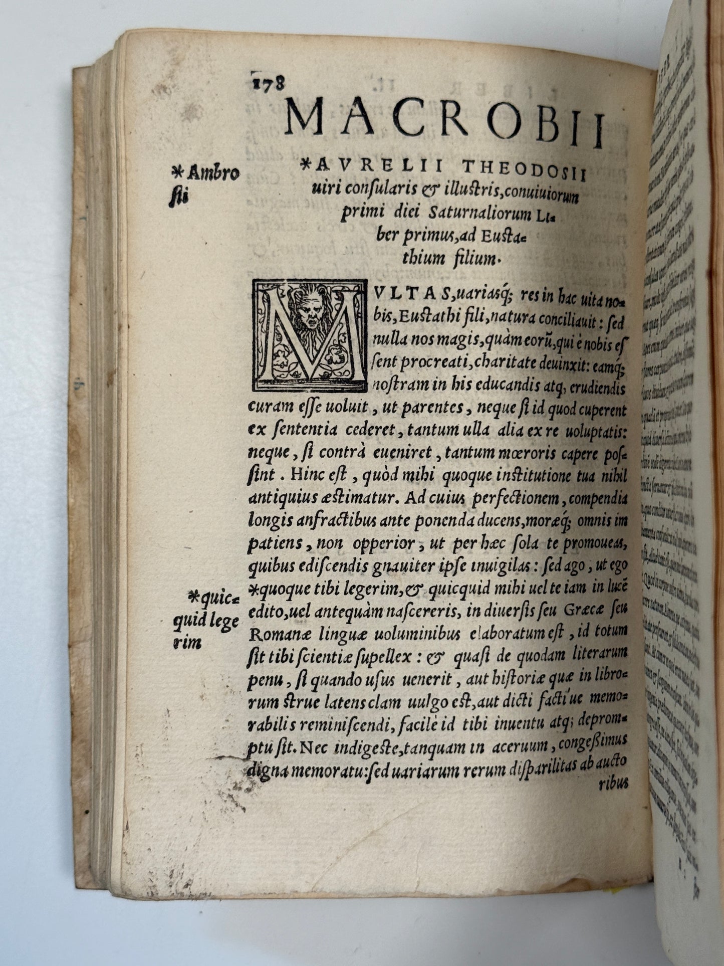 Macrobius' Saturnaliorum 1560