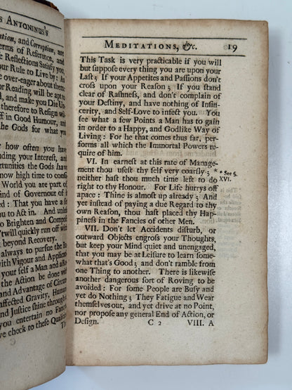 Marcus Aurelius' Meditations 1701