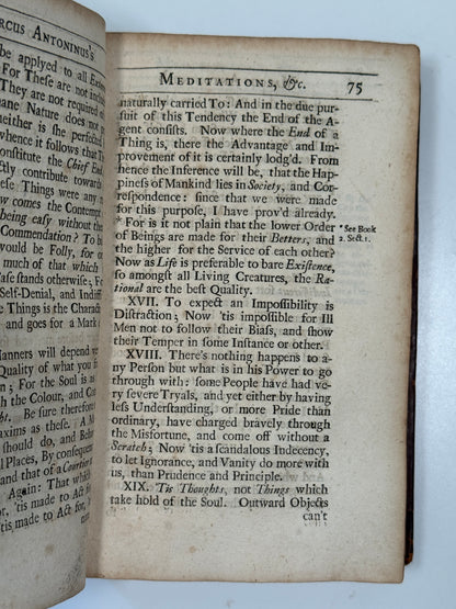 Marcus Aurelius' Meditations 1701
