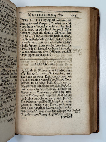 Marcus Aurelius' Meditations 1701