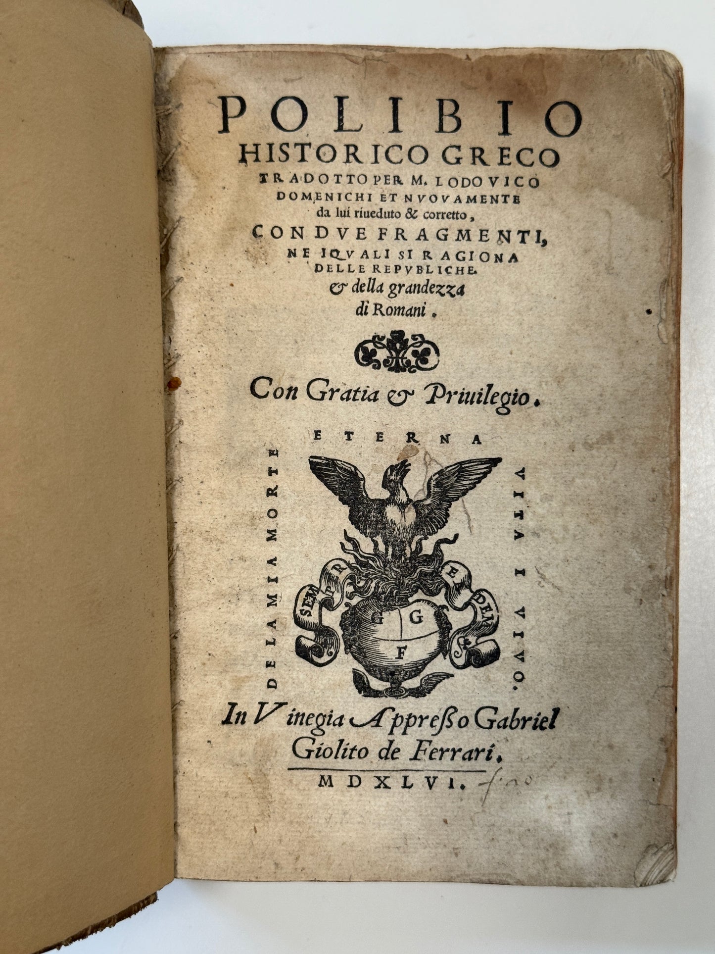 Polybius' History of Rome 1546