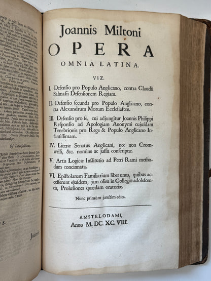John Milton: Historical, Political, and Miscellaneous Works 1698