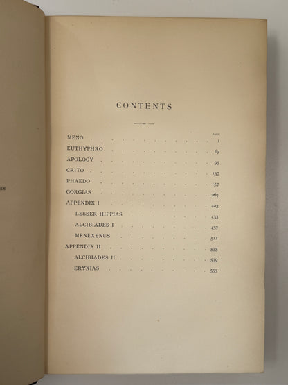 Plato's Dialogues 1892 Sangorski & Sutcliffe