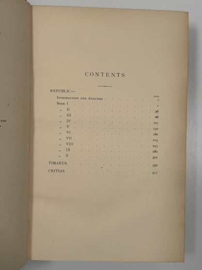 Plato's Dialogues 1892 Sangorski & Sutcliffe