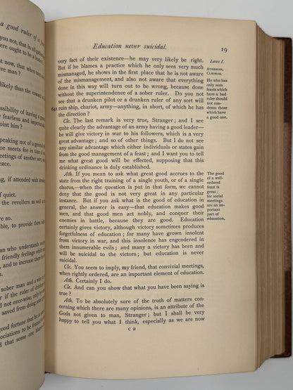 Plato's Dialogues 1892 Sangorski & Sutcliffe