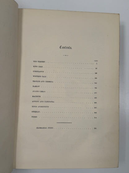 The Works of Shakespeare 1865