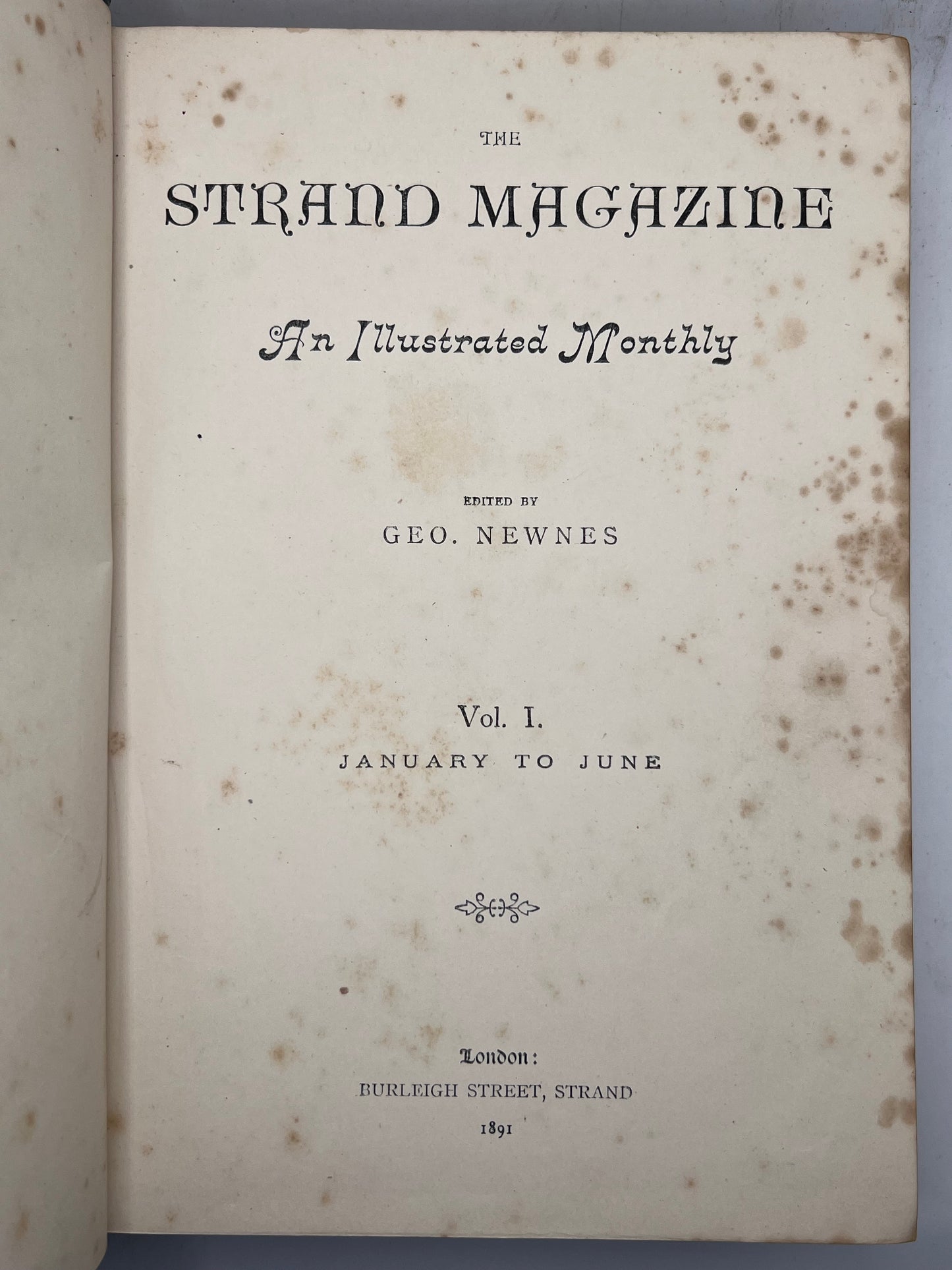 The Strand Magazine 1891-1893 First Edition of Sherlock Holmes