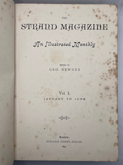 The Strand Magazine 1891-1893 First Edition of Sherlock Holmes