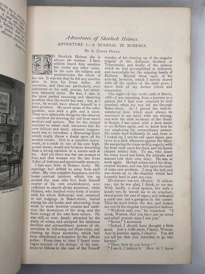 The Strand Magazine 1891-1893 First Edition of Sherlock Holmes